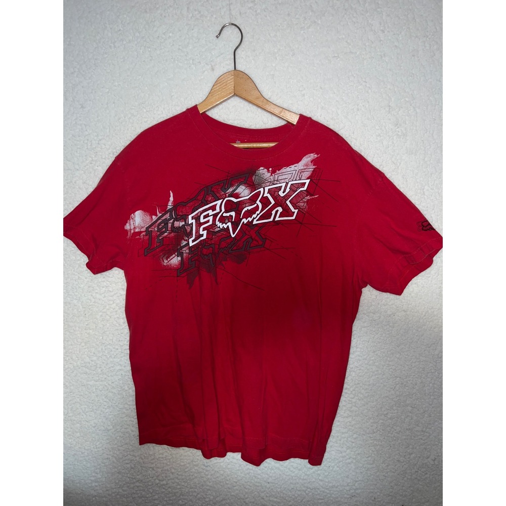 Vintage y2k Fox XL red T-shirt‎